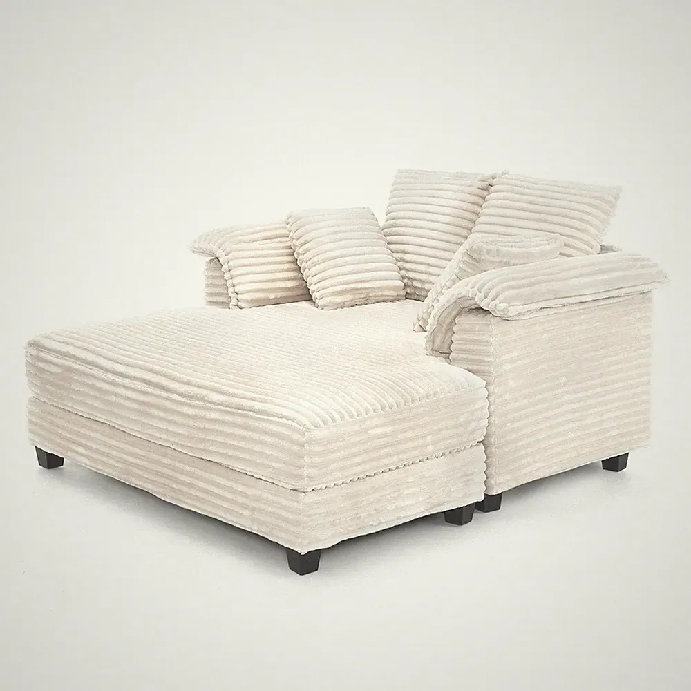55.9"W × 69.4"D × 33.9"H Oversized Chaise Lounge Chair for Living Room Bedroom