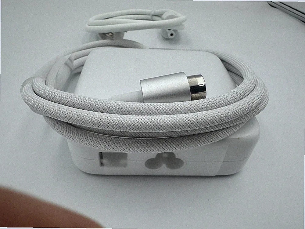 Genuine Apple iMac 24" M1 Power Adapter Silver (White) 143W A2290 w/ Wall Cable