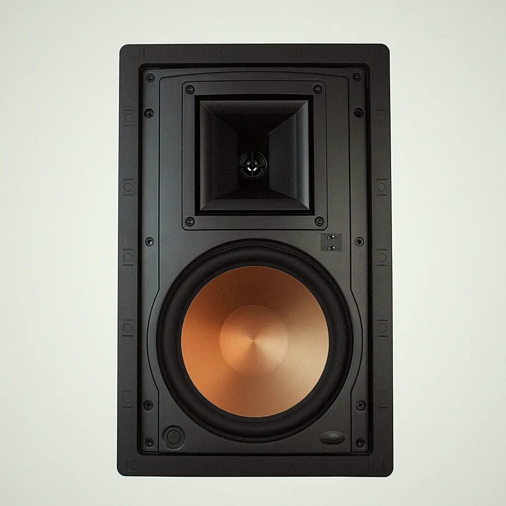 Klipsch R-5800-W II 8-inch 200W Peak Power In-Wall Speaker, White (each)