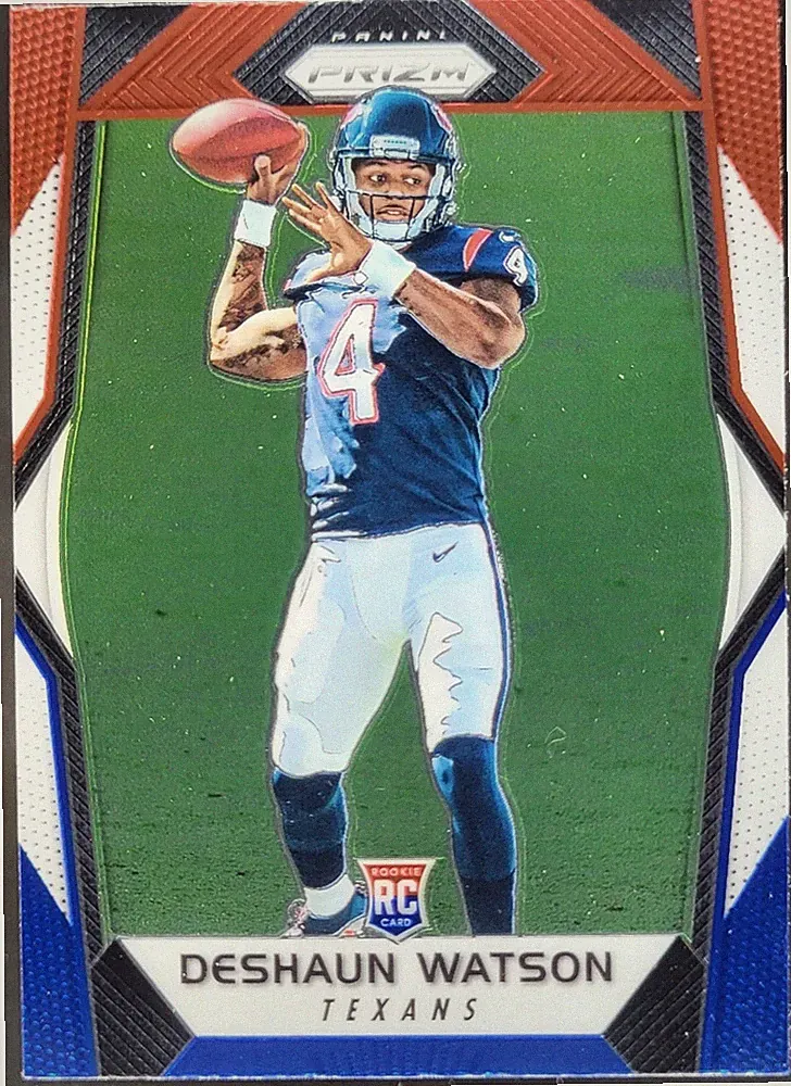 New Listing 2017 Panini Prizm Deshaun Watson Red, White and Blue #279 RC Houston Texans BM7