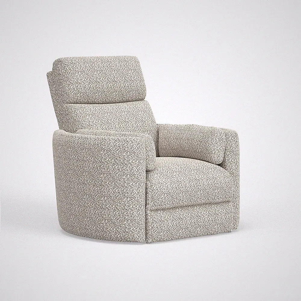 Radius - Tatum River Rock Swivel Power Glider Recliner